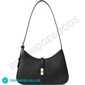 Brand New CLUCI Shoulder Bag Black Gold Hobo